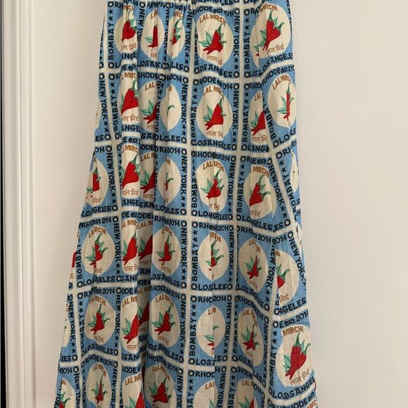 Rhode Aaron Midi Skirt in Lal Mirchi XS NWT - Picture 9 of 10